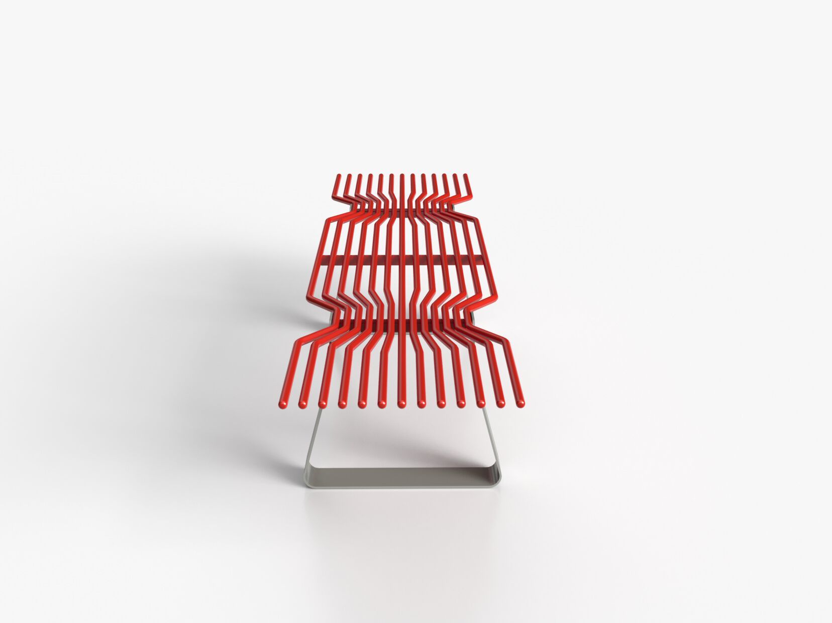 Оцинкованная стальная скамья без спинки Viscio Urban Design CARAMELLA ARCH-00038662 - Вид №9