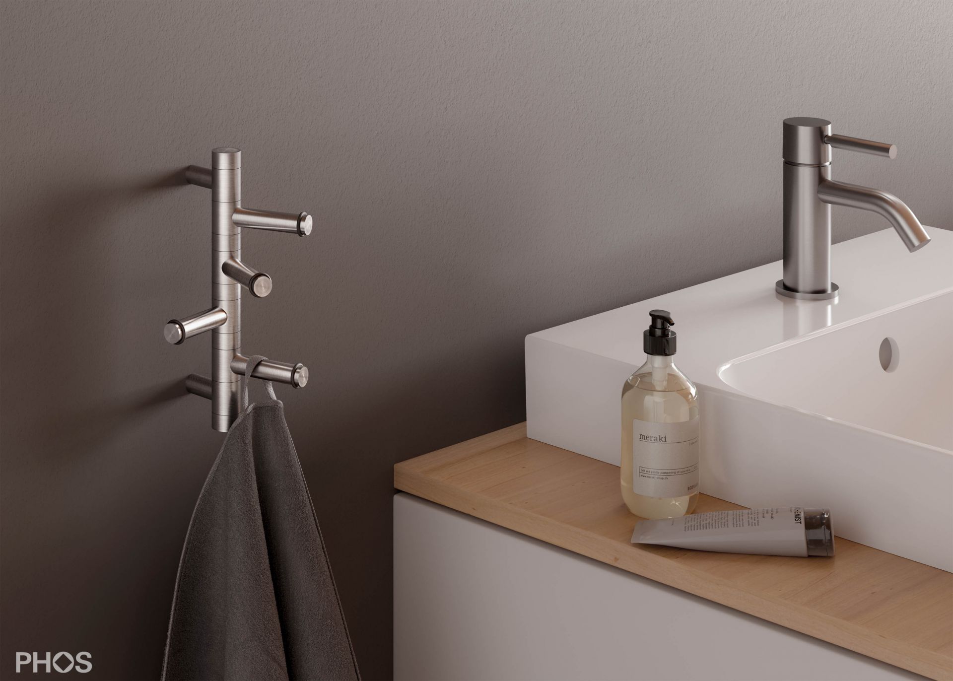 GH4-O Крючок для полотенец с 4 вращающимися крючками PHOS  - Вид №2