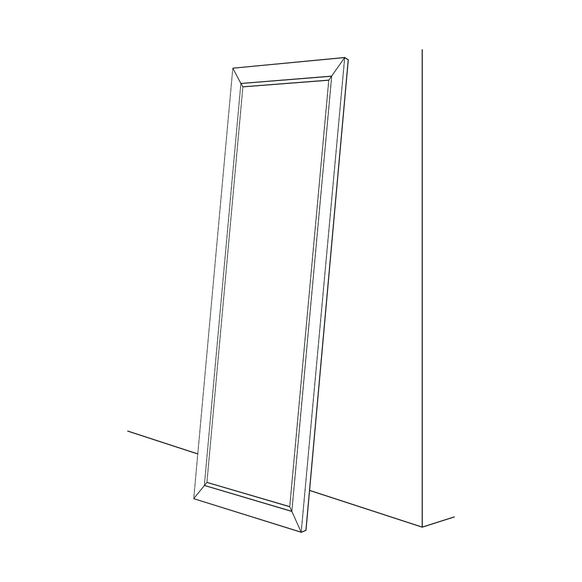 BY 6351 Зеркало напольное с гравировкой в багетной раме - фреска 84 mm EVOFORM Exclusive-G floor - Вид №6