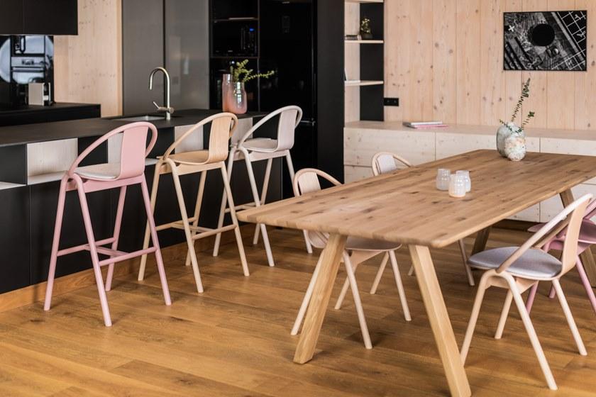 TON Высокий табурет со спинкой Again 314 006 - Вид №3