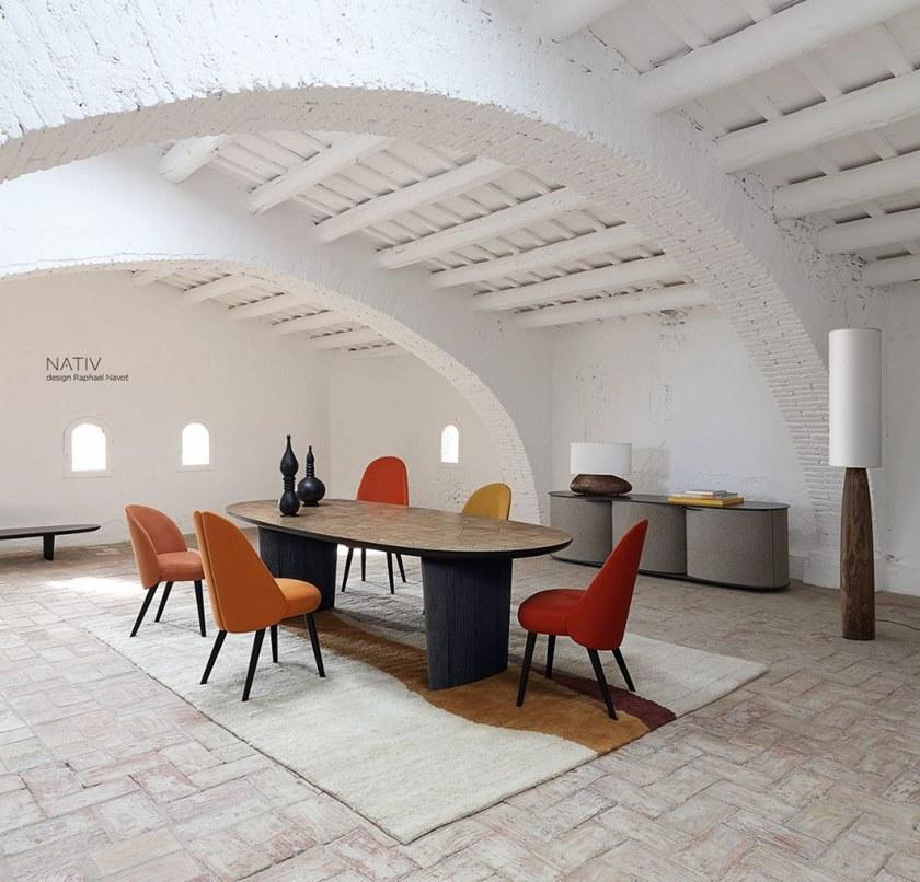 Roche Bobois Овальный стол из массива дерева Nativ sun-id-1474512 - Вид №7