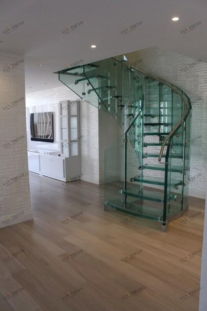 Siller Treppen Винтовая стеклянная винтовая лестница Fly sun-id-1376363