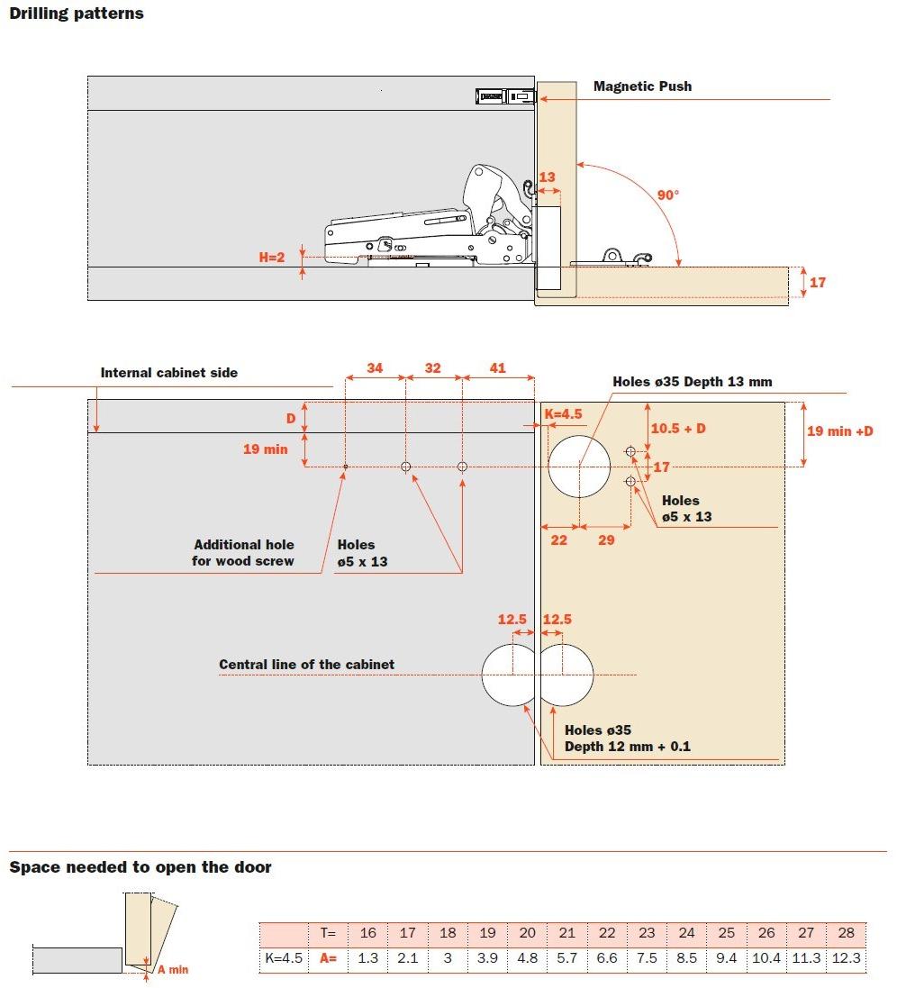 SALICE Петля для мебели с откидной дверью sun-id-1404684 - Вид №18