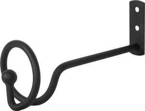85186963 Подхват для штор 14.4 см металл цвет матовый черный Черный Матовый STLM-0059701 INSPIRE