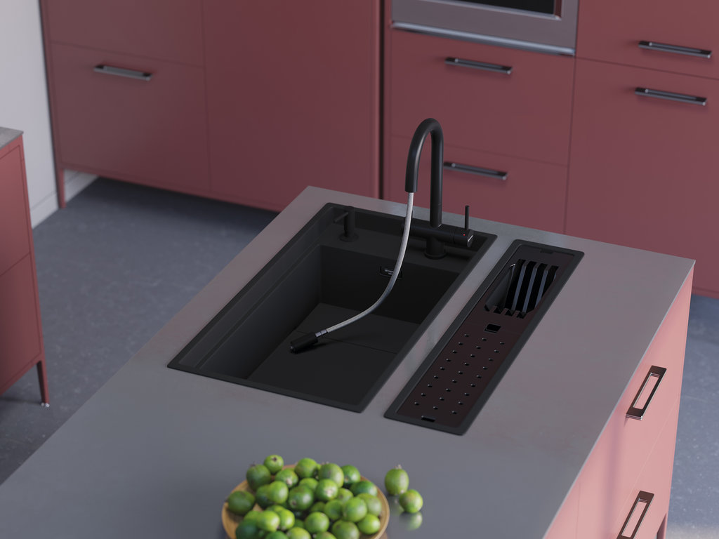 Кухонная мойка Kinaru Pro 86-U/I WG OMOIKIRI 4993202 - Вид №3