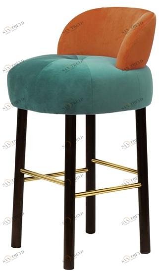 Moanne Бархатный стул с подставкой для ног Majestic sun-id-1514639