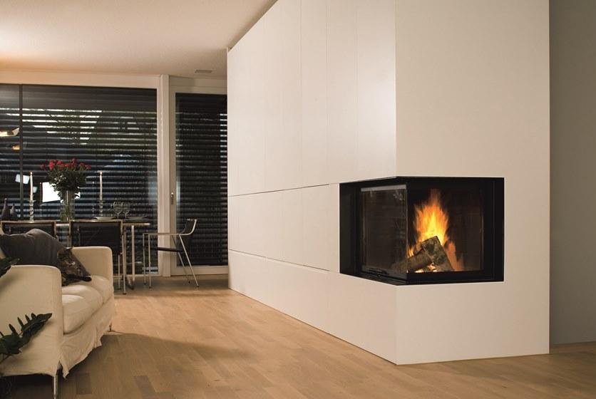 RÜEGG Угловой стальной дровяной камин с панорамным остеклением Classic line sun-id-1401982 - Вид №2