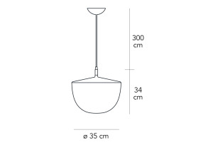 Подвесной светильник из поликарбоната и металла