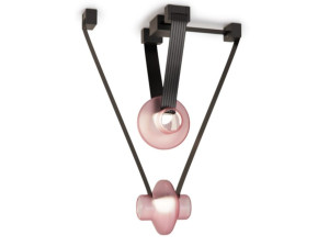 Алюминиевый и стеклянный светодиодный подвесной светильник