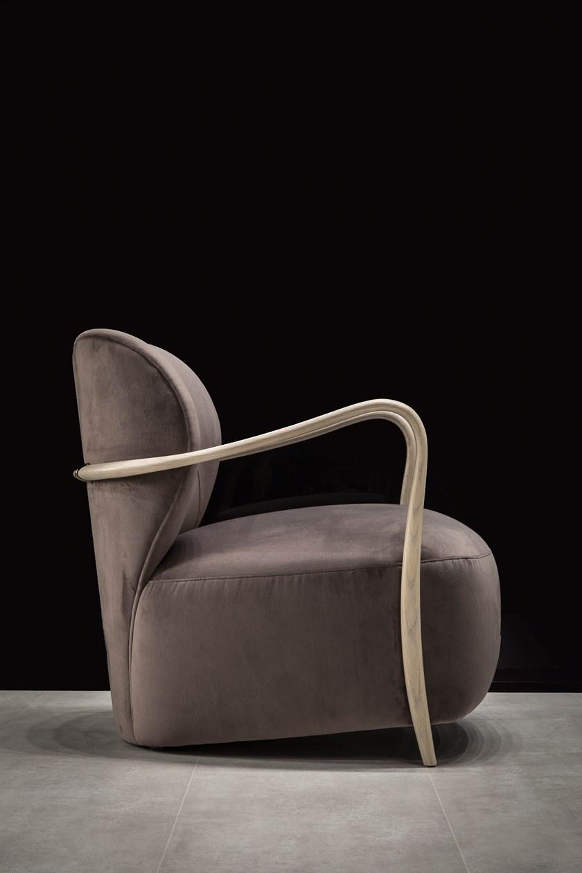 SELVA Мягкое кожаное кресло с подлокотниками  1172  - Вид №1