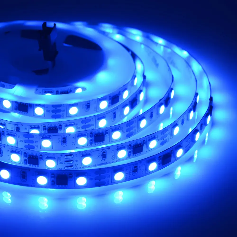 Светодиодная лента адресная SMD 5050 60 диод/14.4 Вт/м 12 В 10 мм IP20 2 м RGB белая подложка 82535313 STLM-2168943 APEYRON  - Вид №8