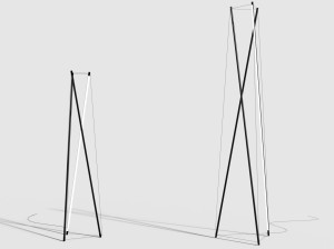 Экструдированный алюминиевый светодиодный торшер