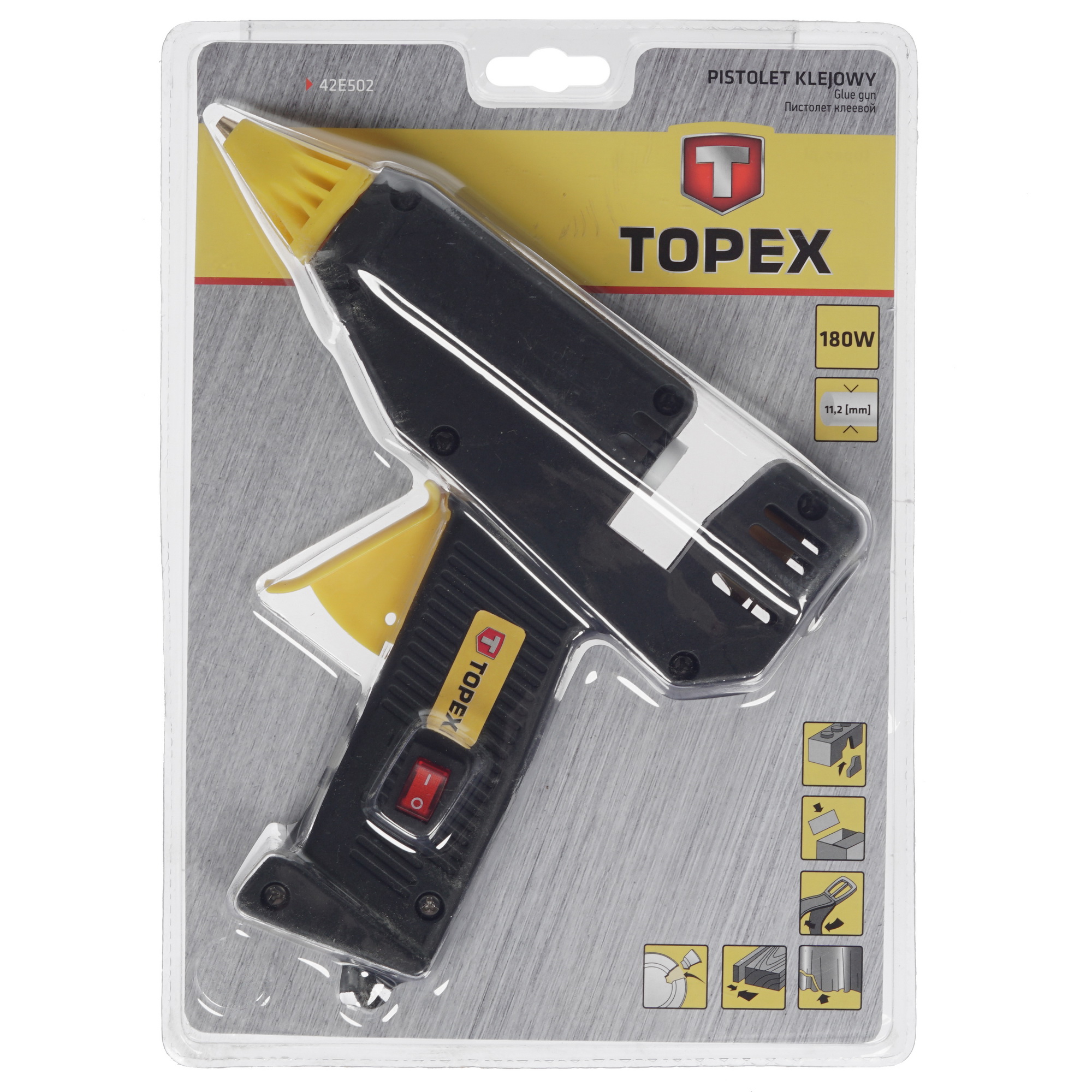 Клеевой пистолет Topex 42E502 8118743 STDN-0005398 - Вид №1