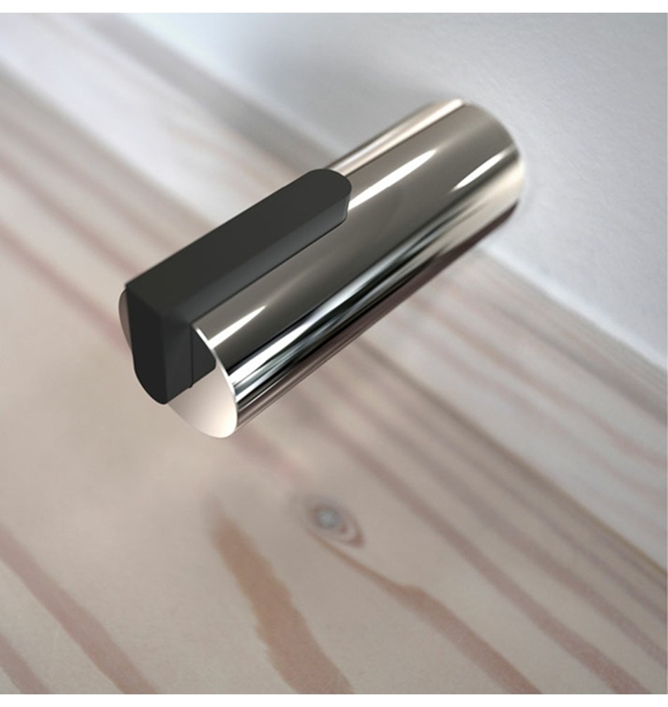 FROST Дверной упор 2, 75 мм » полированный / черный Нержавеющая сталь Полированный O1931-1  - Вид №5