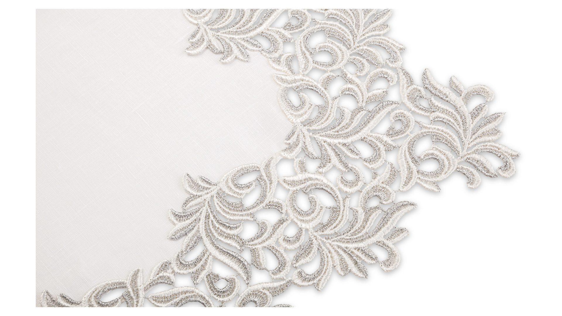 10618324 Weissfee Дорожка Weissfee "Гала Роял" 50х170см (шампань, серебро) Ткань  - Вид №1