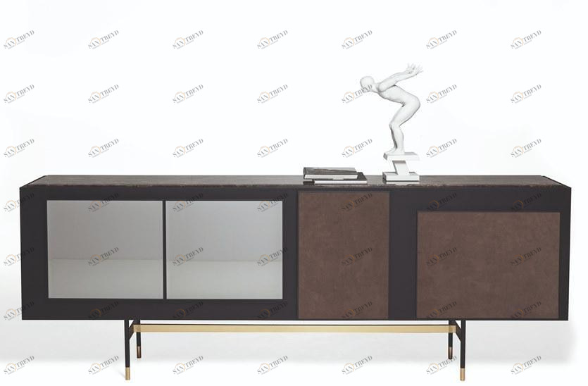 Vibieffe Комод из дуба с зеркальной дверцей 9850 secret sun-id-1486569