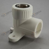 Угольник комбинированный с креплением(вн.рез.) 20-1/2 Grise PP-R PROAQUA 27270