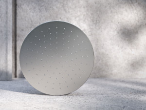 Круглая потолочная душевая головка с кронштейном