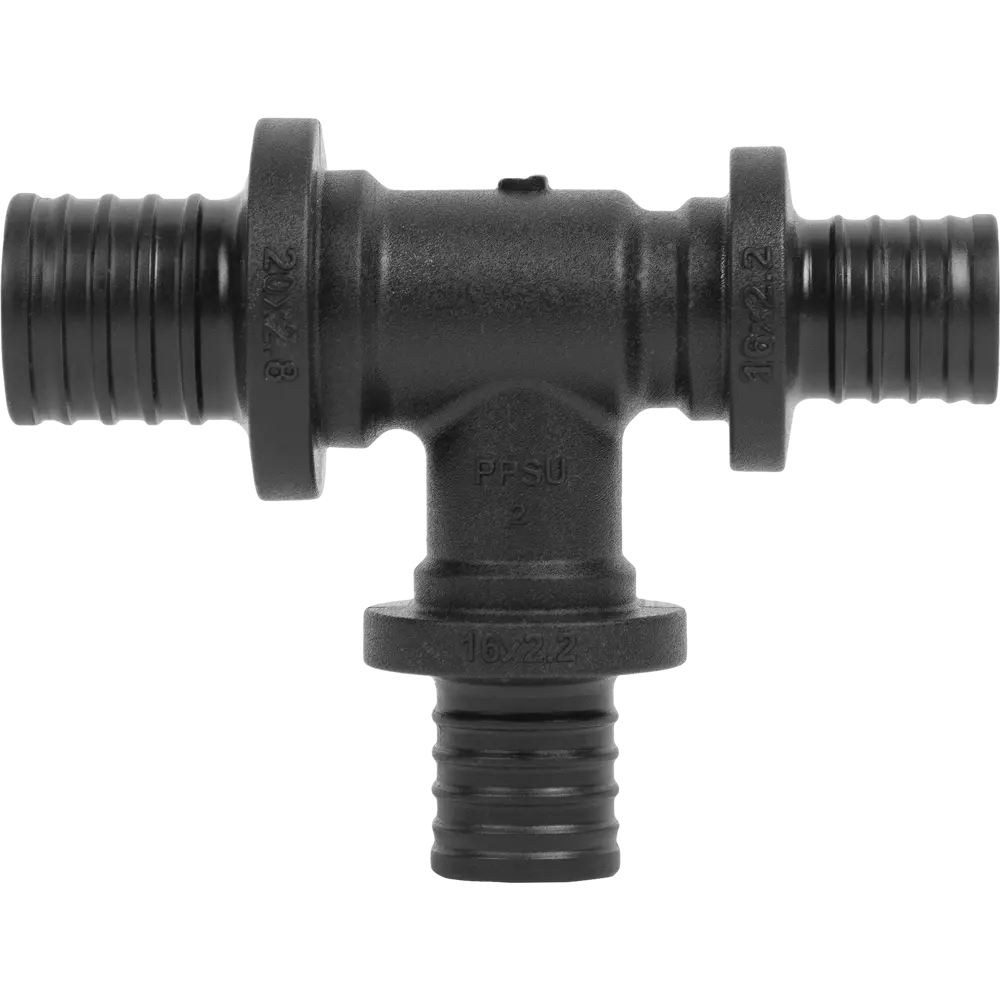 Тройник переходной РОСТЕРМ 20×16×16 PPSU для систем отопления и водоснабжения 82107707 STLM-0019118 - Вид №1