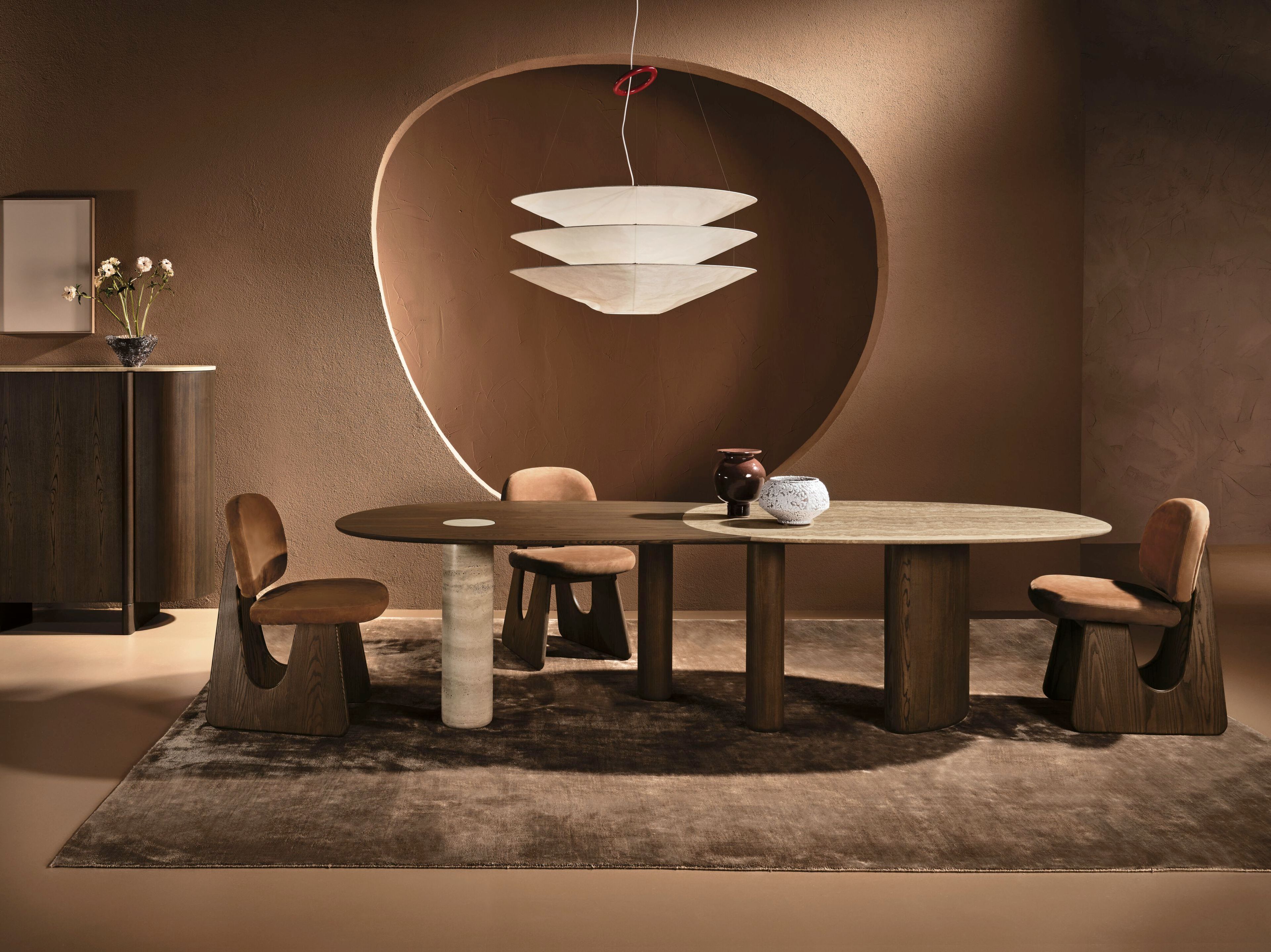 Деревянный и мраморный обеденный стол Naturedesign Главная ARCH-00089251 - Вид №4