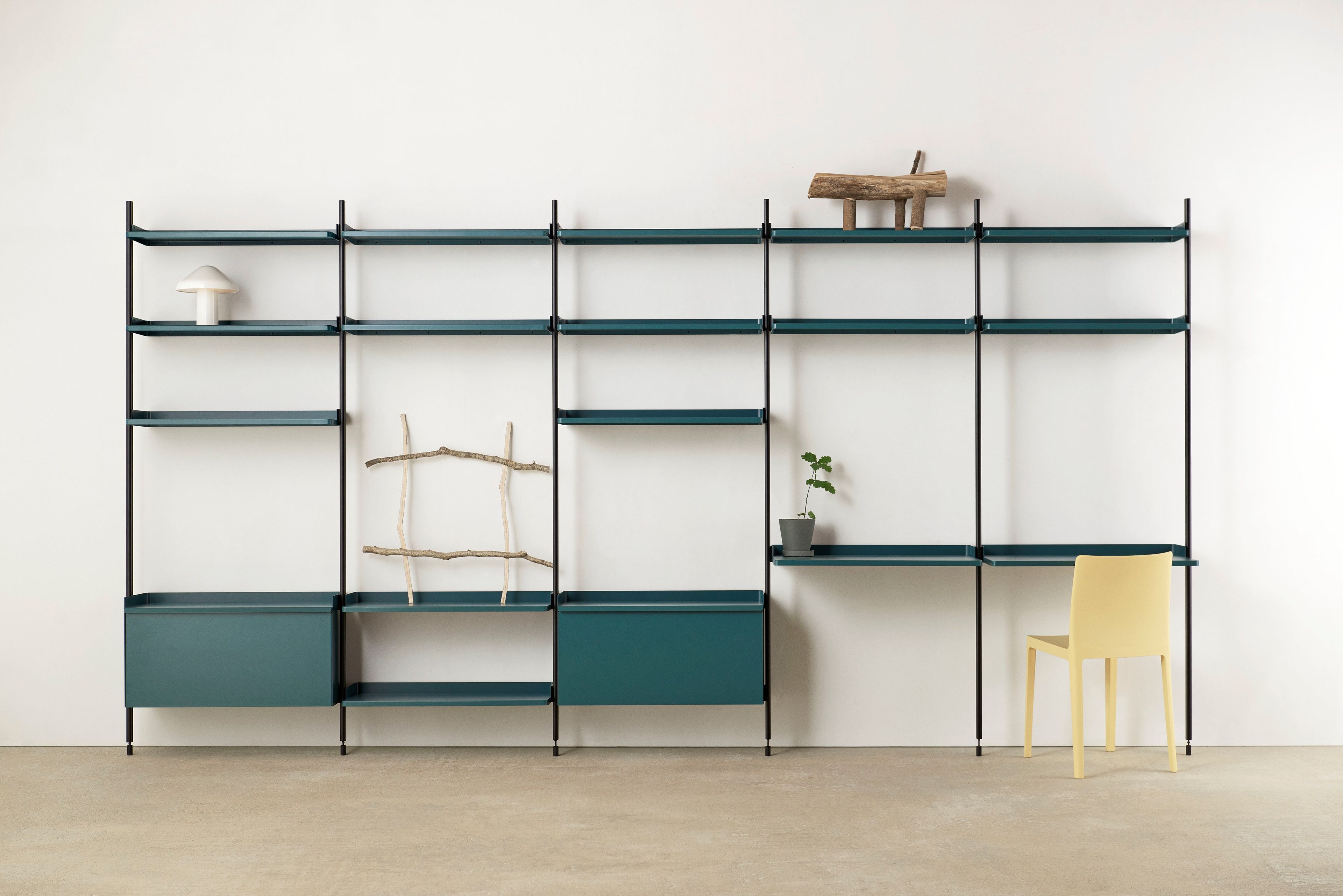 Анодированный алюминиевый секционный книжный шкаф Hay Pier System ARCH-00118408 - Вид №6