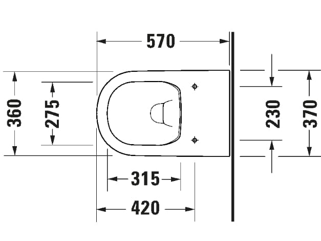 Керамический туалет без пола Duravit D-Code ARCH-00128543 - Вид №2