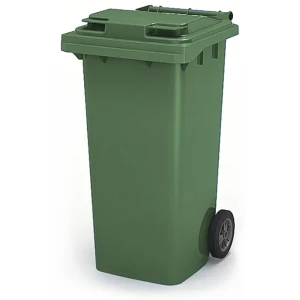 Мусорный бак 240 л цвет зеленый