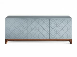 Тумба под телевизор с ящиками серо-голубая Case THE IDEA  210245 Серый