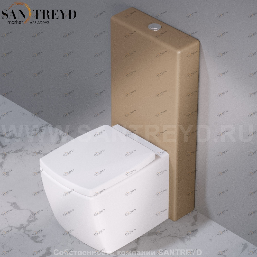 C301132 Компакт унитаз с бачком Желтый A. e T. Italia WALL Италия AeT ITALIA