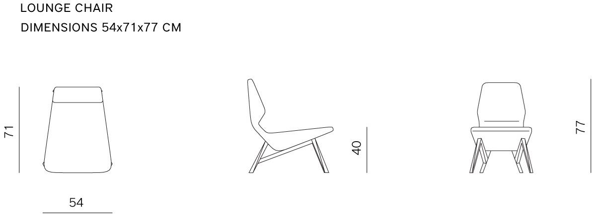 prostoria Кресло с тканевой обивкой Oblique sun-id-1505420 - Вид №4