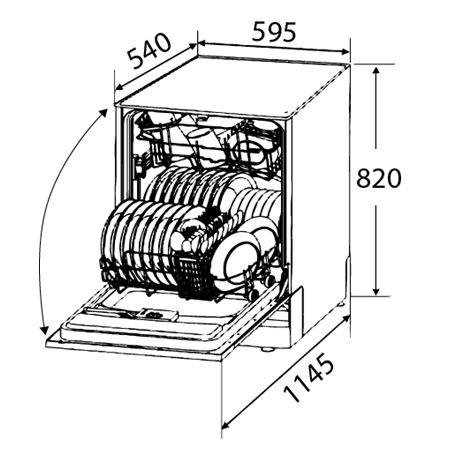 1100873 Встраиваемая посудомоечная машина Zigmund & Shtain DW 139.6005 X STDN-0041967 - Вид №12
