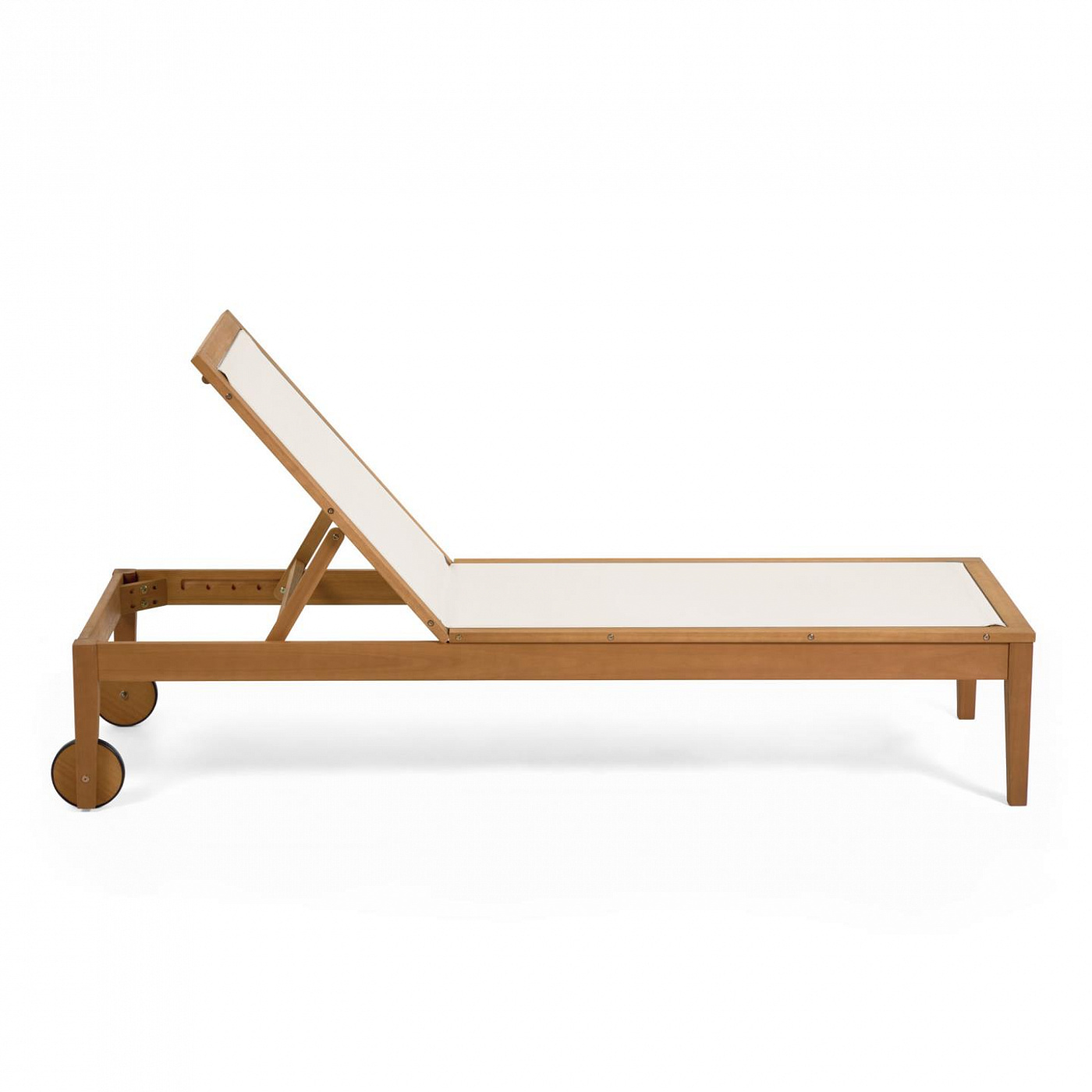 097595 Шезлонг из эвкалипта бежевый La Forma Caterin  - Вид №1