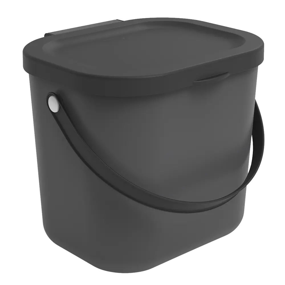 Контейнер для сортировки отходов DELINIA 6 л серый 85310141 STLM-0876328 - Вид №1