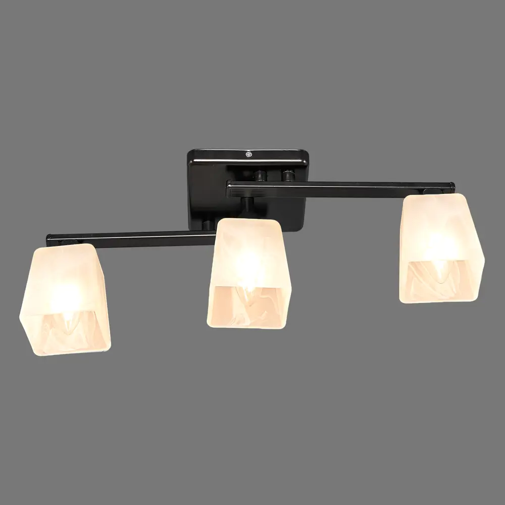 Люстра потолочная "Ивонна" 3хЕ14х60 Вт, цвет чёрный СВЕТУС STLM-2185472 - Вид №2