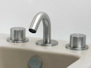 MINA Смеситель для биде, столешница из нержавеющей стали, на 3 отверстия Synth 4890