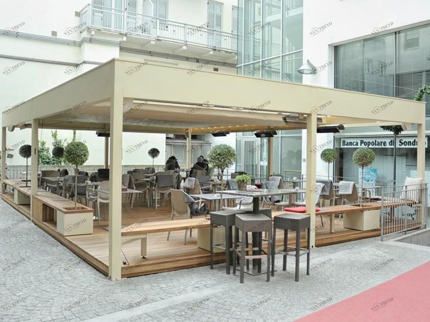 L'Officina by Adami Отдельностоящая пергола со сдвижной крышкой sun-id-1386551