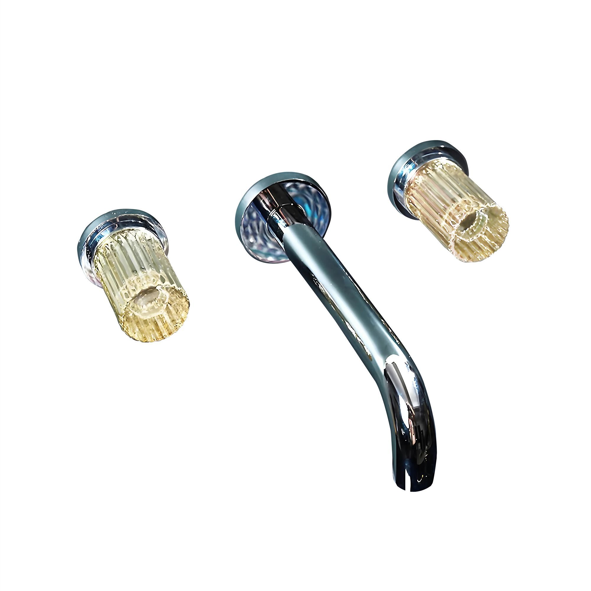 Настенный смеситель для раковины с 3 отверстиями и отдельными розетками Fontana Showers ALSACE ARCH-00148231 - Вид №2