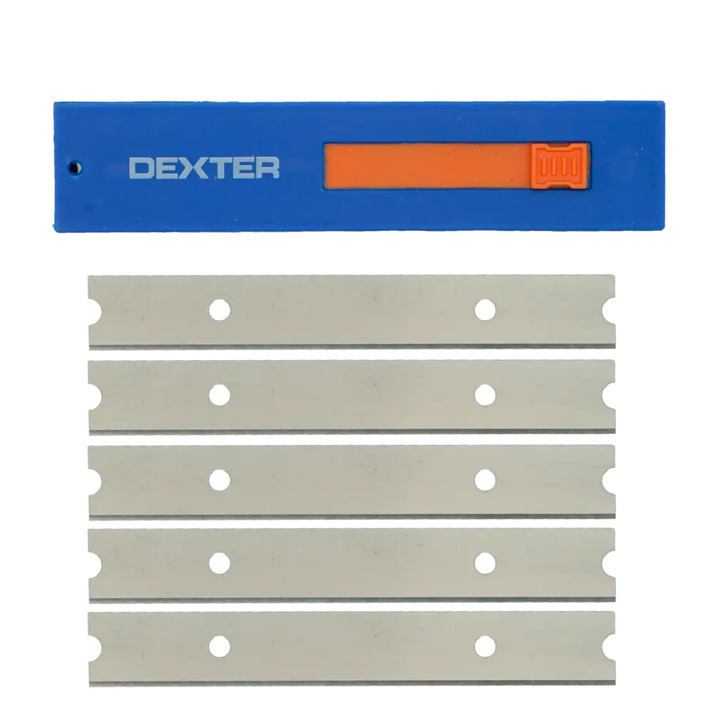 Лезвия Dexter для скребка 100 мм, 5 шт — профессиональная очистка поверхностей 83684274 STLM-0043423