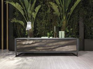 Мраморный шкаф с ящиками