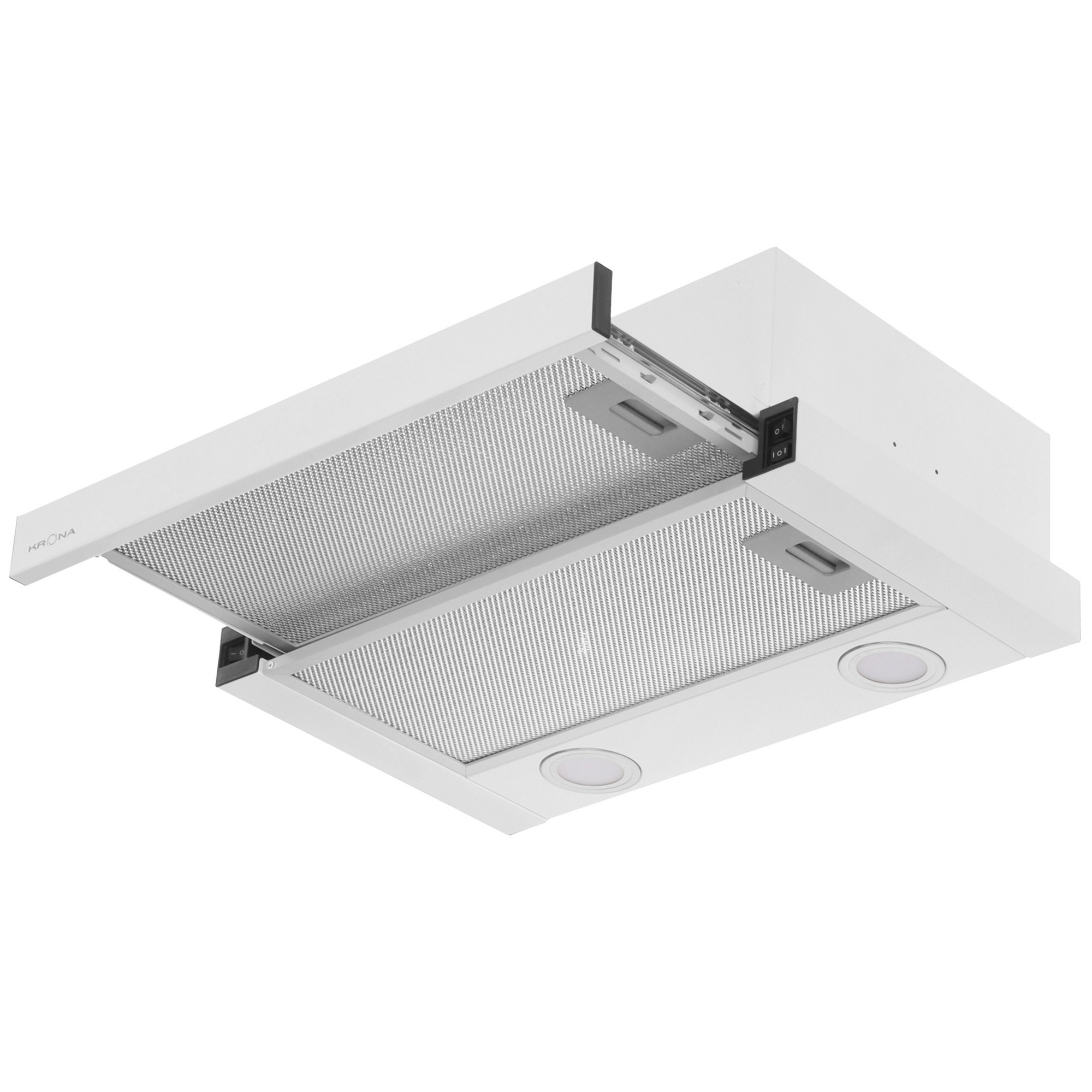 9063331 Вытяжка телескопическая KRONA KAMILLA T 500 белый/серый STDN-0026242 - Вид №2