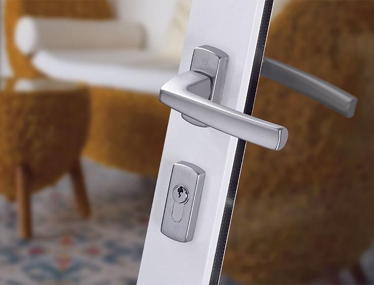 HOPPE Ручка из латуни на розетке с замком Acapulco sun-id-1486980 - Вид №3