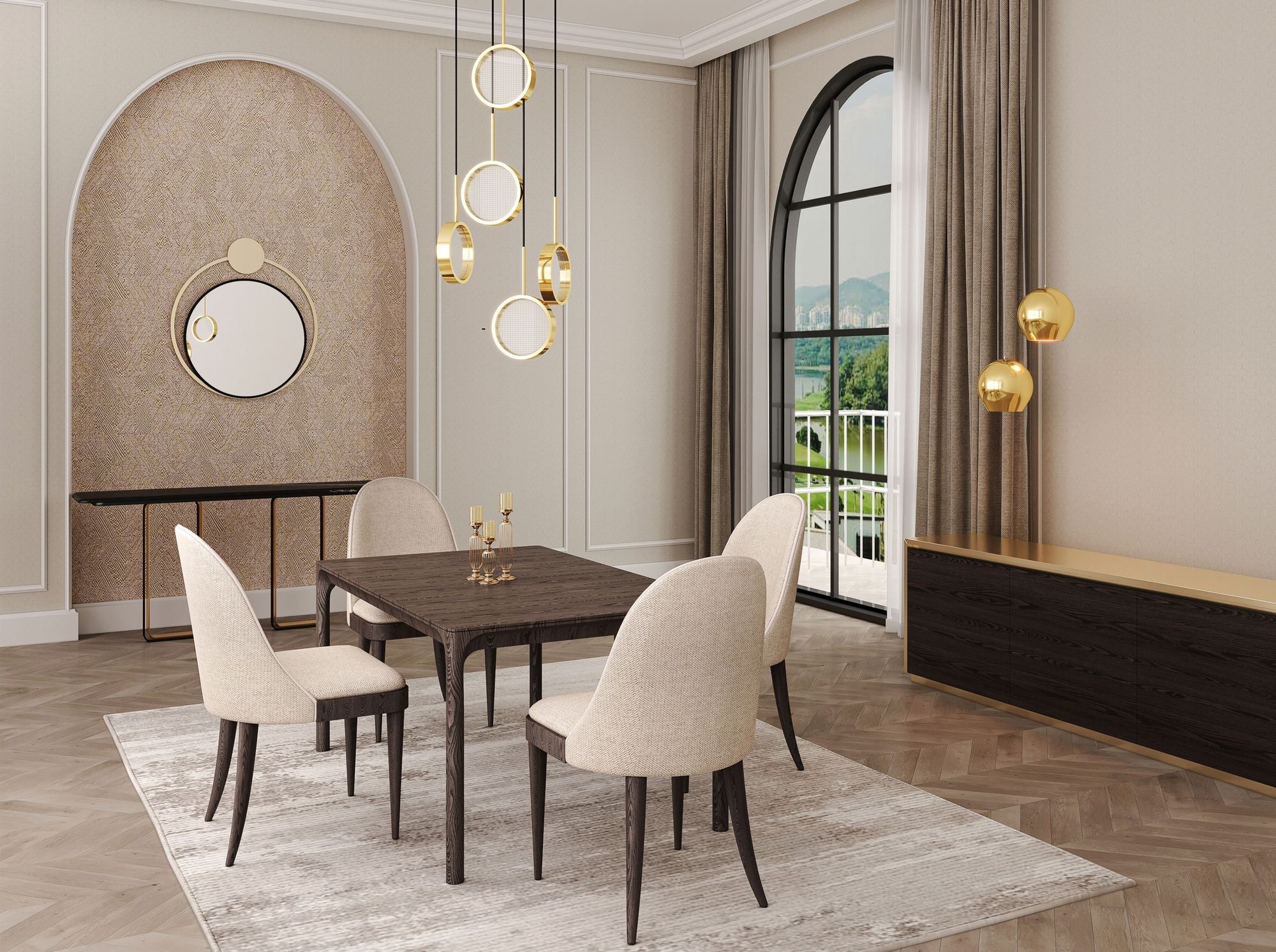 Прямоугольный стол из массива дерева CASA +39 Sunset ARCH-00061815 - Вид №3