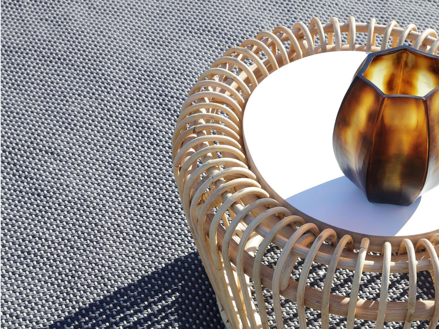 Круглый журнальный столик из ротанга Nodo Italia ARCH-00098016 - Вид №1