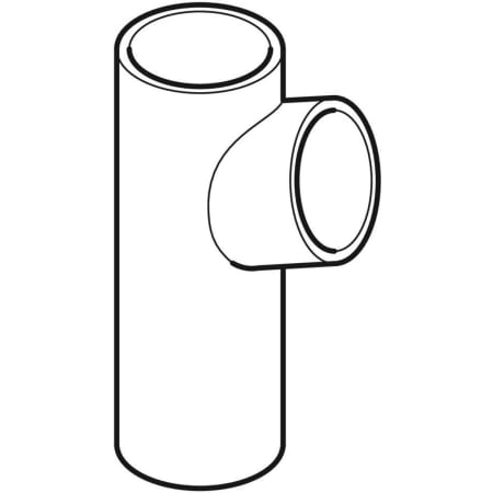 GEBERIT 367.162.16.1 Тройник Geberit PE 88,5°  - Вид №1