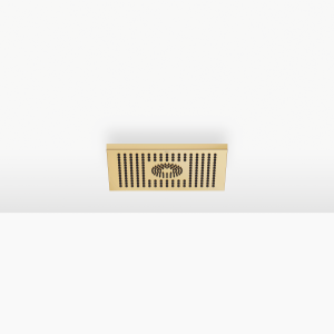 Тропический душ для накладного потолочного монтажа 300 x 240 мм – матовая дюрабрасс (23-каратное золото)