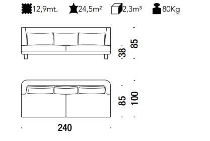 Съемный диван из ткани MOROSO Gimme More ARCH-00086378 - Вид №3