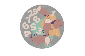 CIST751 Детские ковры Раунд труппы Rhino