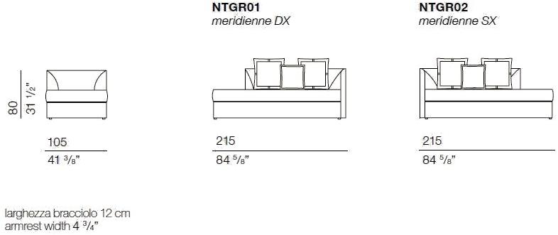 Bodema Мягкая кушетка из ткани Night&day sun-id-1488107 - Вид №6