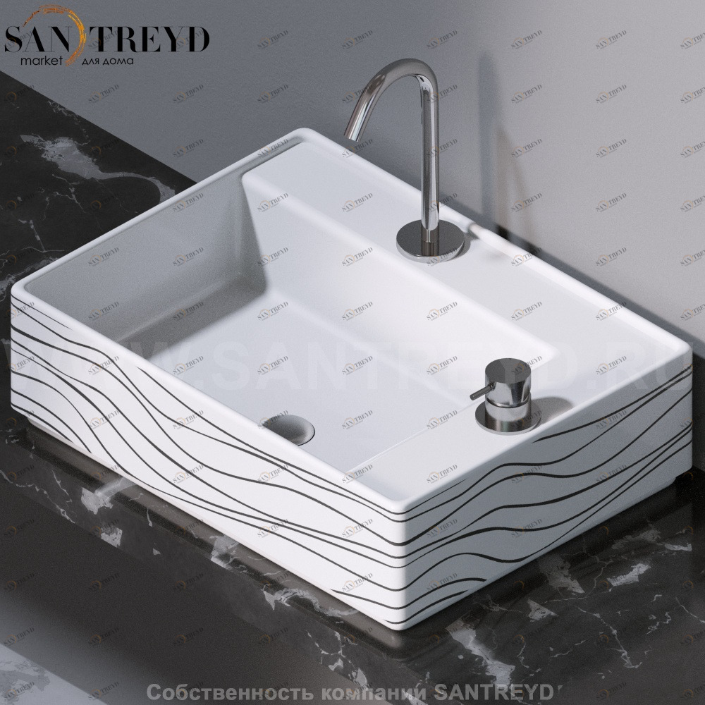 L640410 Накладная раковина на столешницу  прямоугольная A. e T. Italia Fly AeT ITALIA