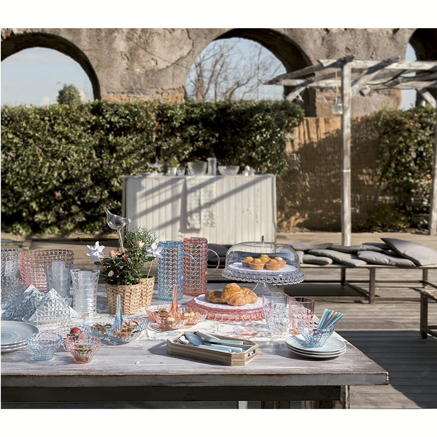 19950139 Блюдо сервировочное с крышкой tiffany, D30 см, бежевое Guzzini  - Вид №3